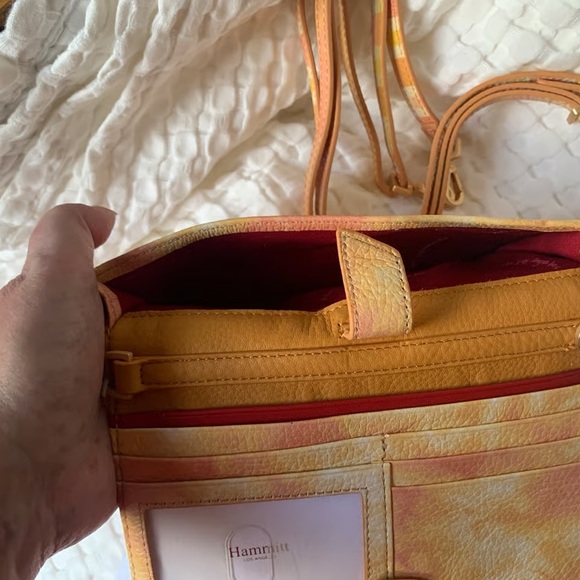 Hammitt Yellow Plaid Clutch with Gold Accents